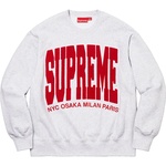 Supreme Cities Arc Crewneck (FW21) - Ash Grey