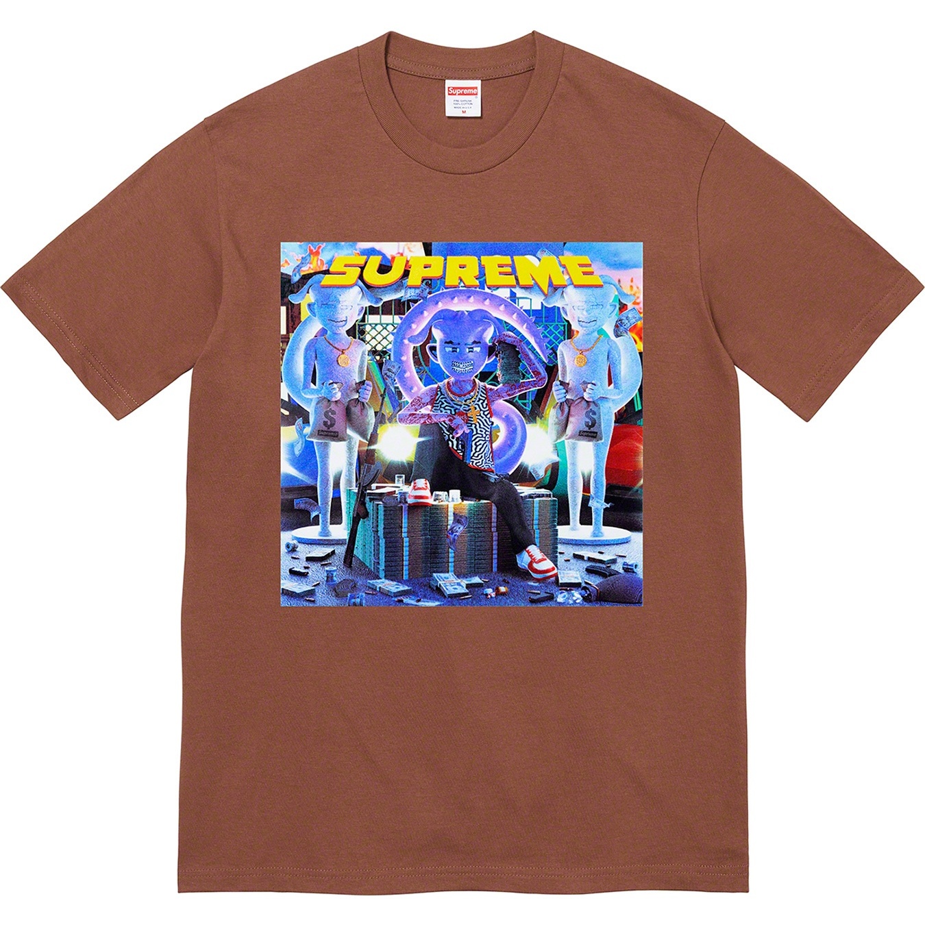 Supreme Richest Tee (FW21) - Brown - $38