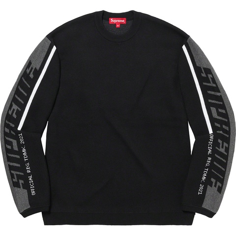 Supreme Sleeve Stripe Sweater - Black