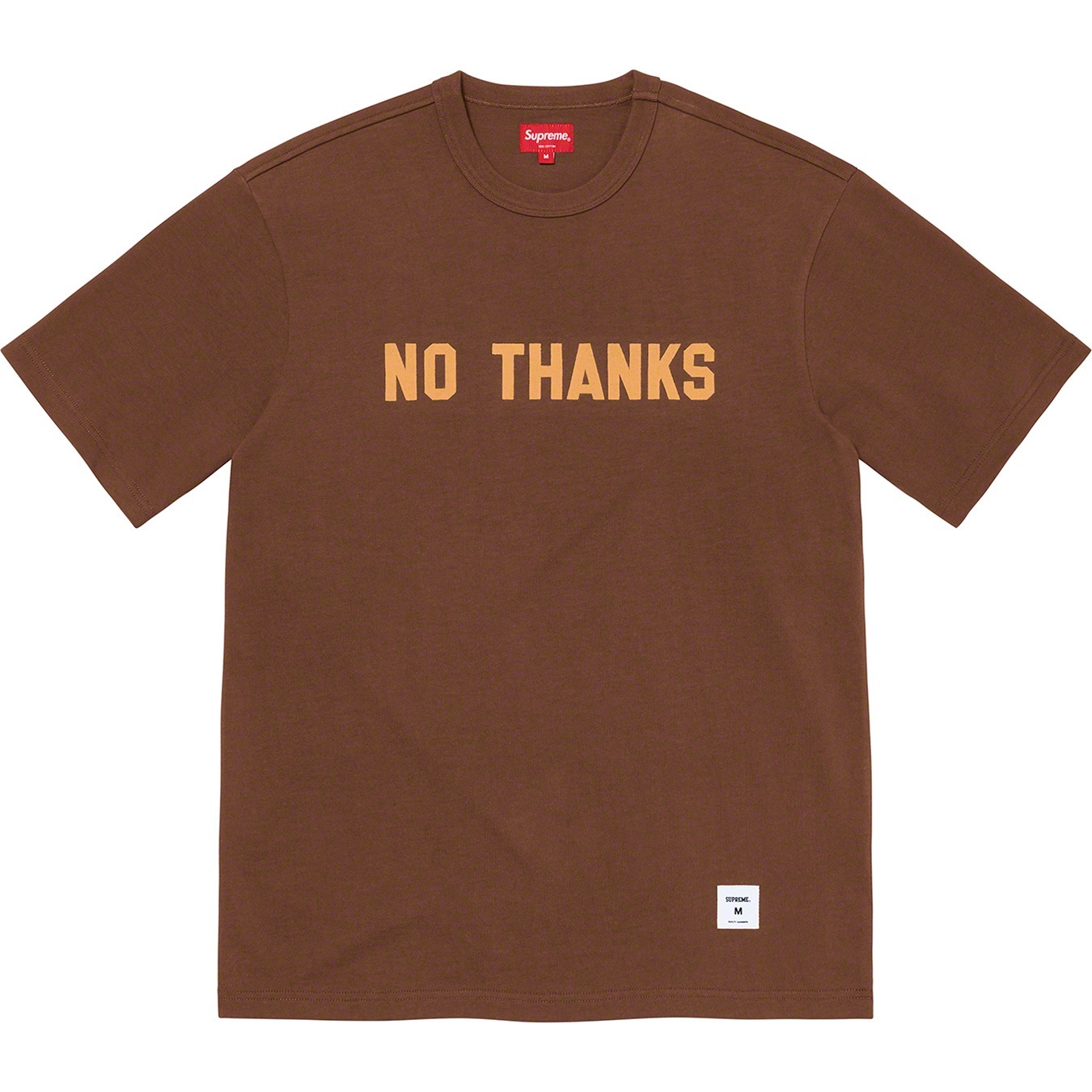 Supreme No Thanks S S Top (FW21) - Brown - $68