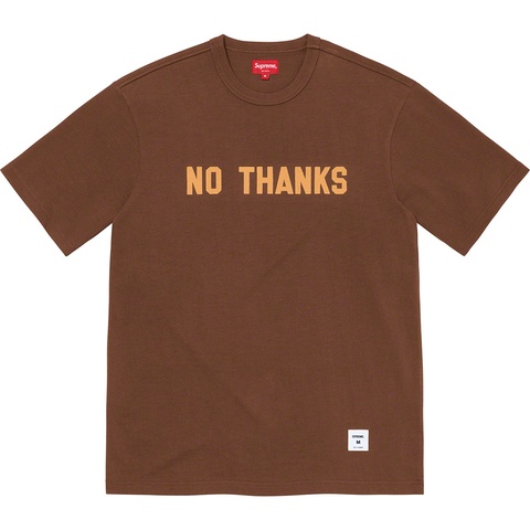 Supreme No Thanks S/S Top - Brown
