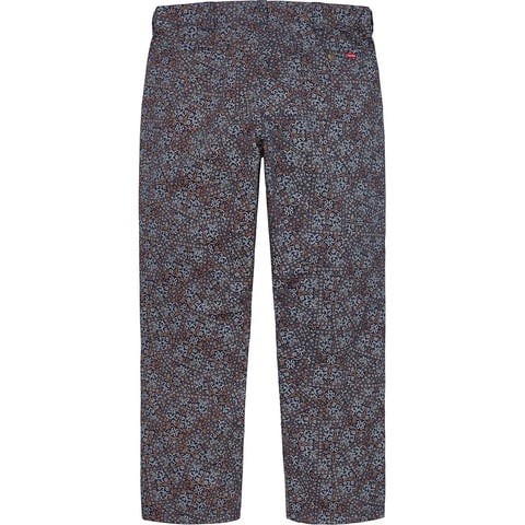 Supreme Work Pant - Light Navy Floral Cards