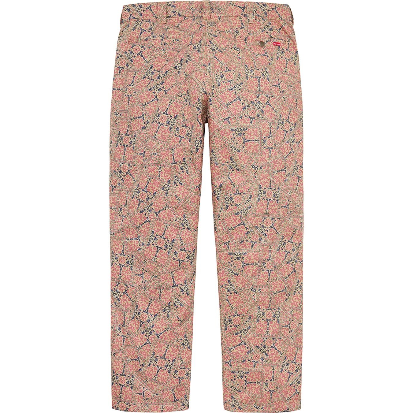 パンツ supreme 21aw work pants floral cards SUPREME シュプリーム 21AW Work Pant ワークパンツ チノ Floral