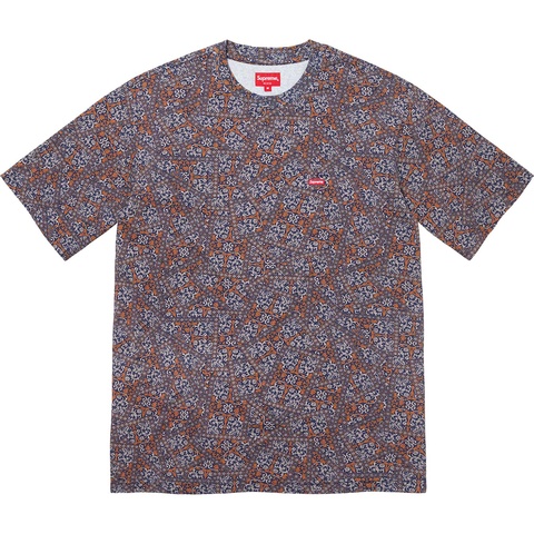 Supreme Small Box Tee - Navy Floral Cards