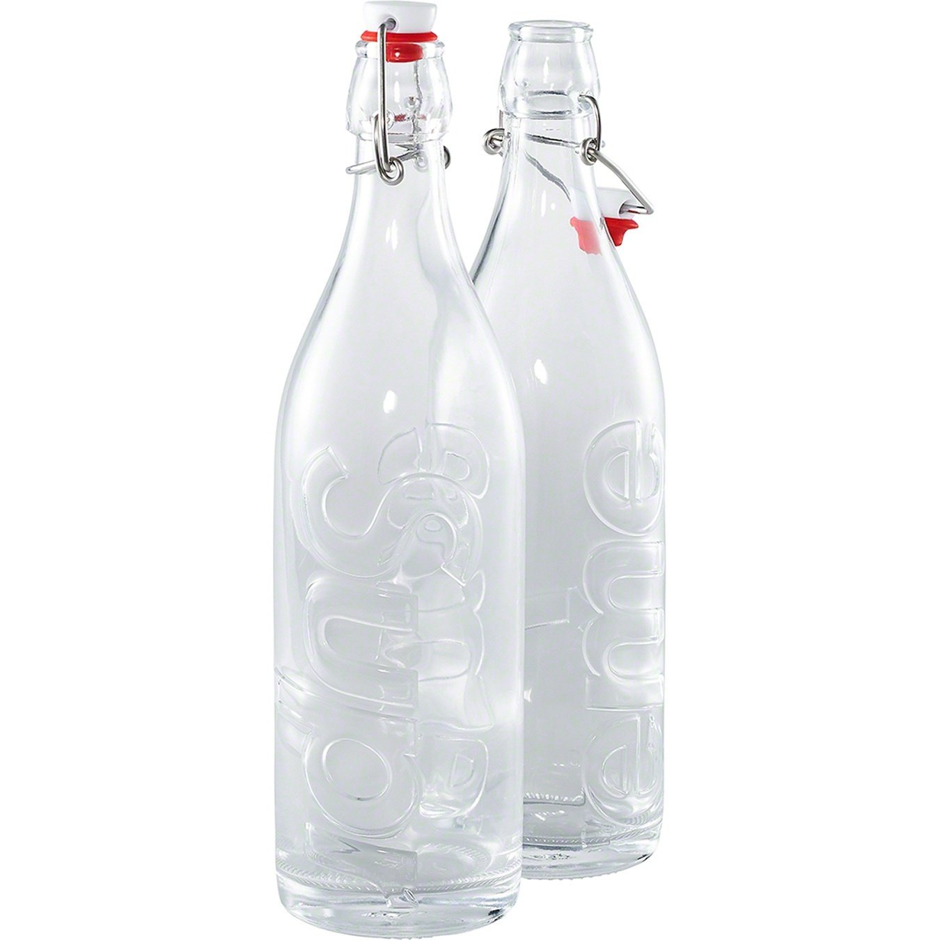 Supreme Swing Top 1.0L Bottle (Set of 2) (FW21) - Clear - $48