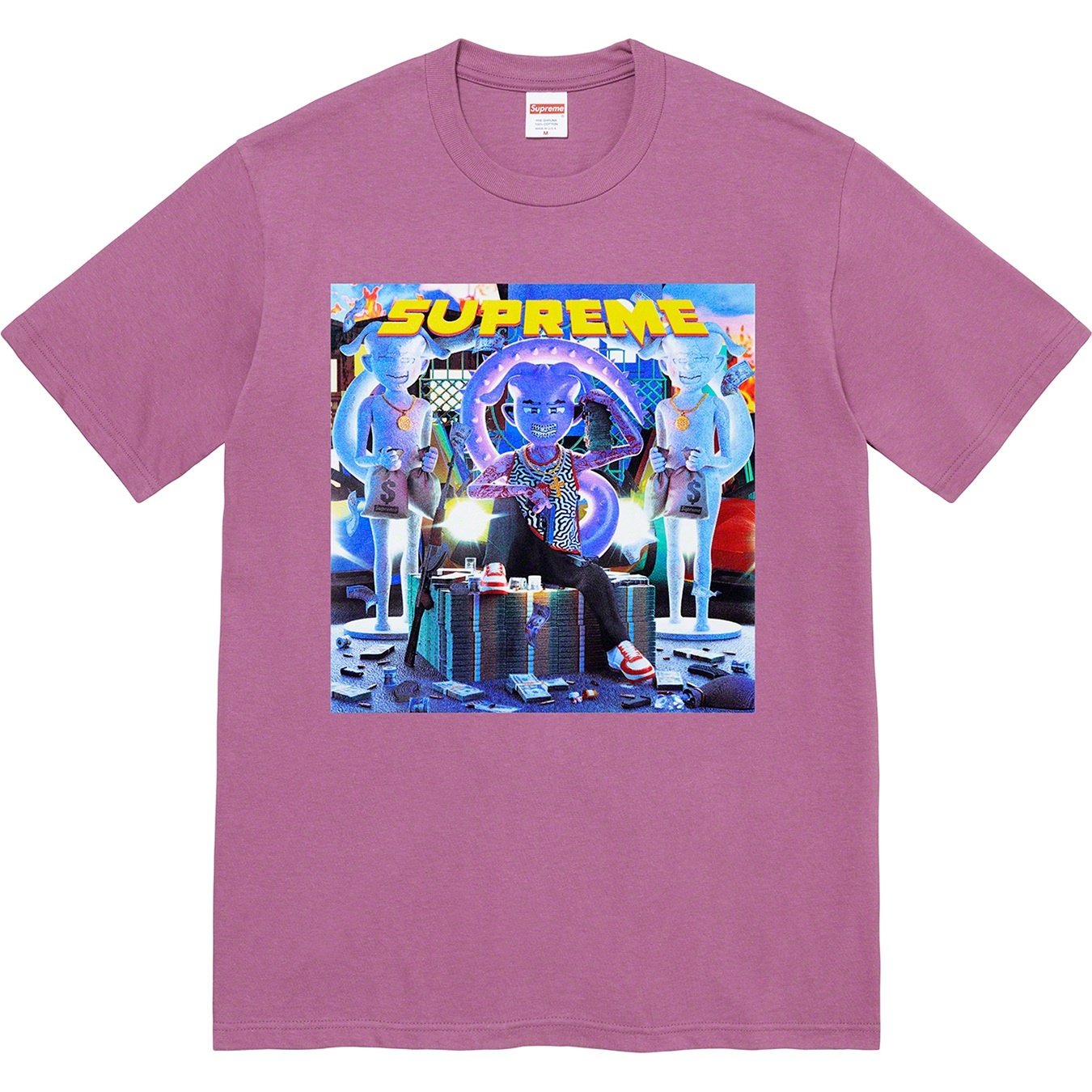 Supreme Richest Tee (FW21) - Plum - $38