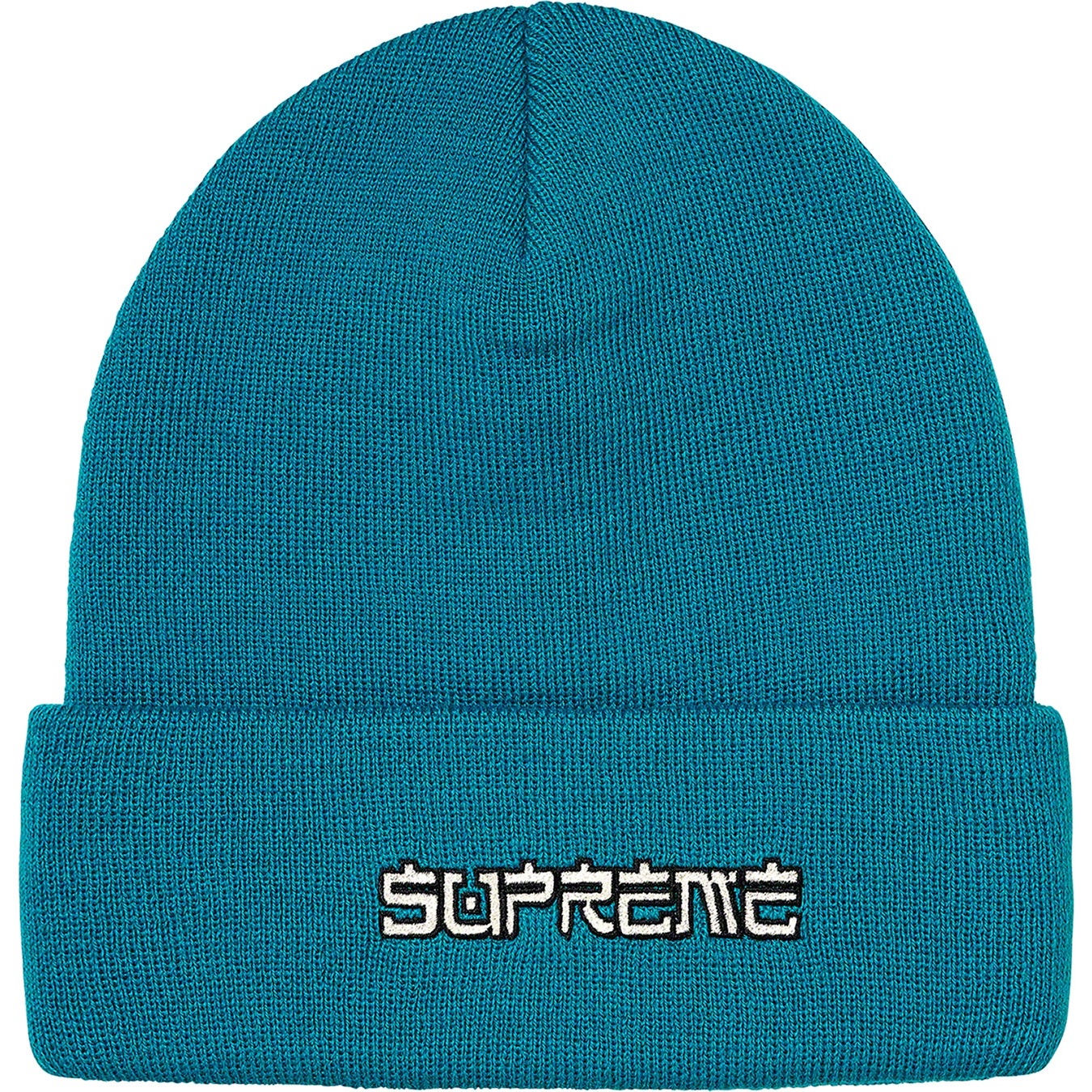 Supreme Demon Beanie (FW21) - Teal - $40
