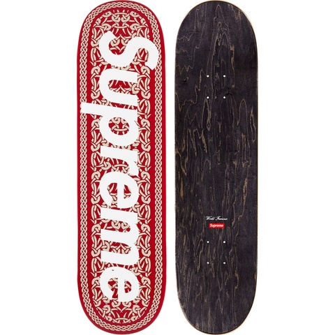 Supreme Celtic Knot Skateboard - Red - 8.375" x 32.125"