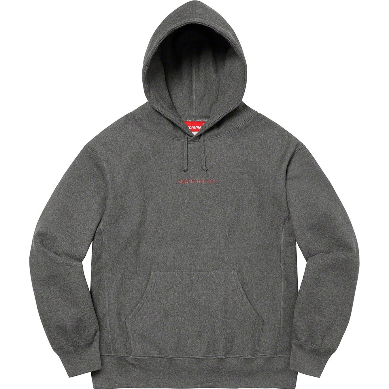 Supreme Number One Hooded Sweatshirt (FW21) - Charcoal - $168