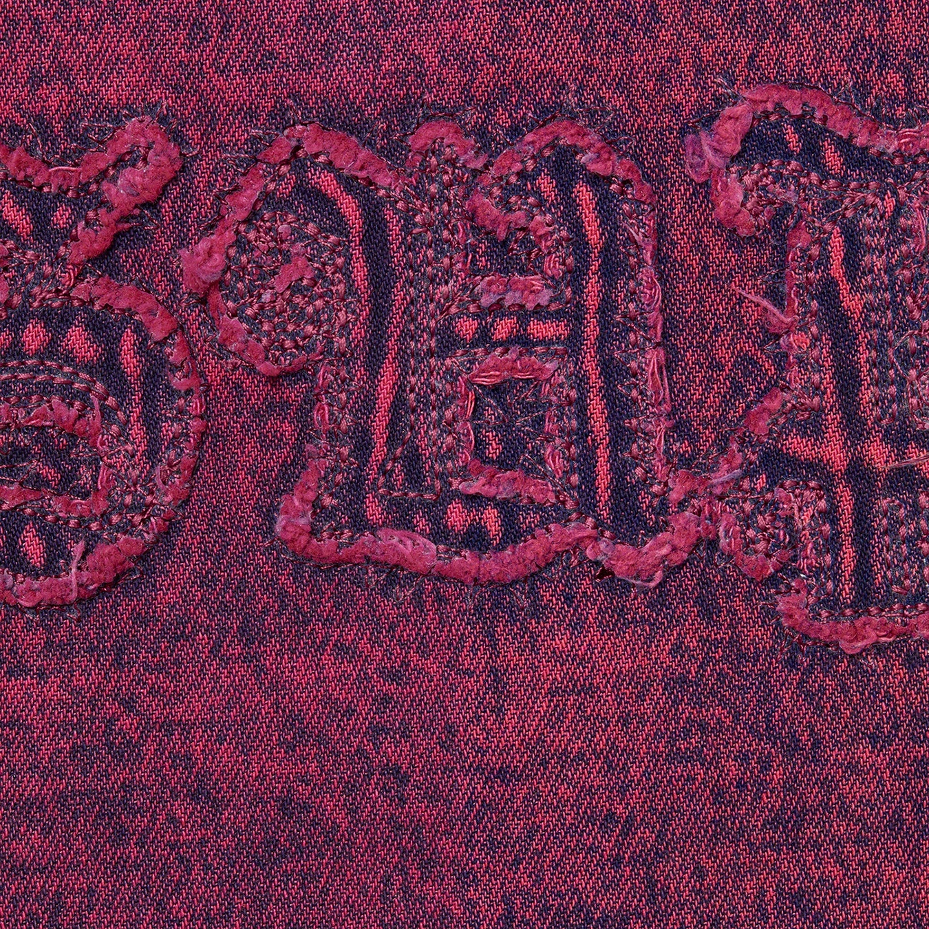 Supreme Appliqué Denim Shirt (FW21) - Purple - $138