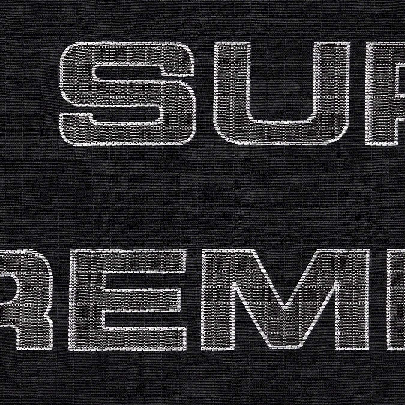 Supreme Logo Ripstop Hooded Track Jacket (FW21) - Black - $178