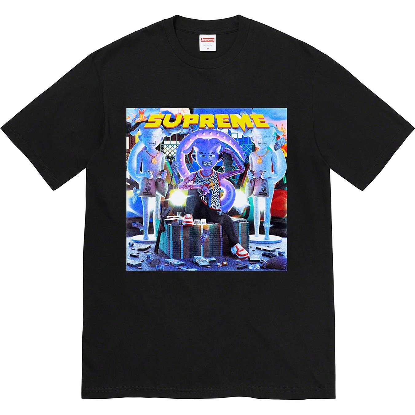 Supreme Richest Tee (FW21) - Black - $38