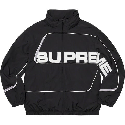 Supreme S Paneled Track Jacket - Black