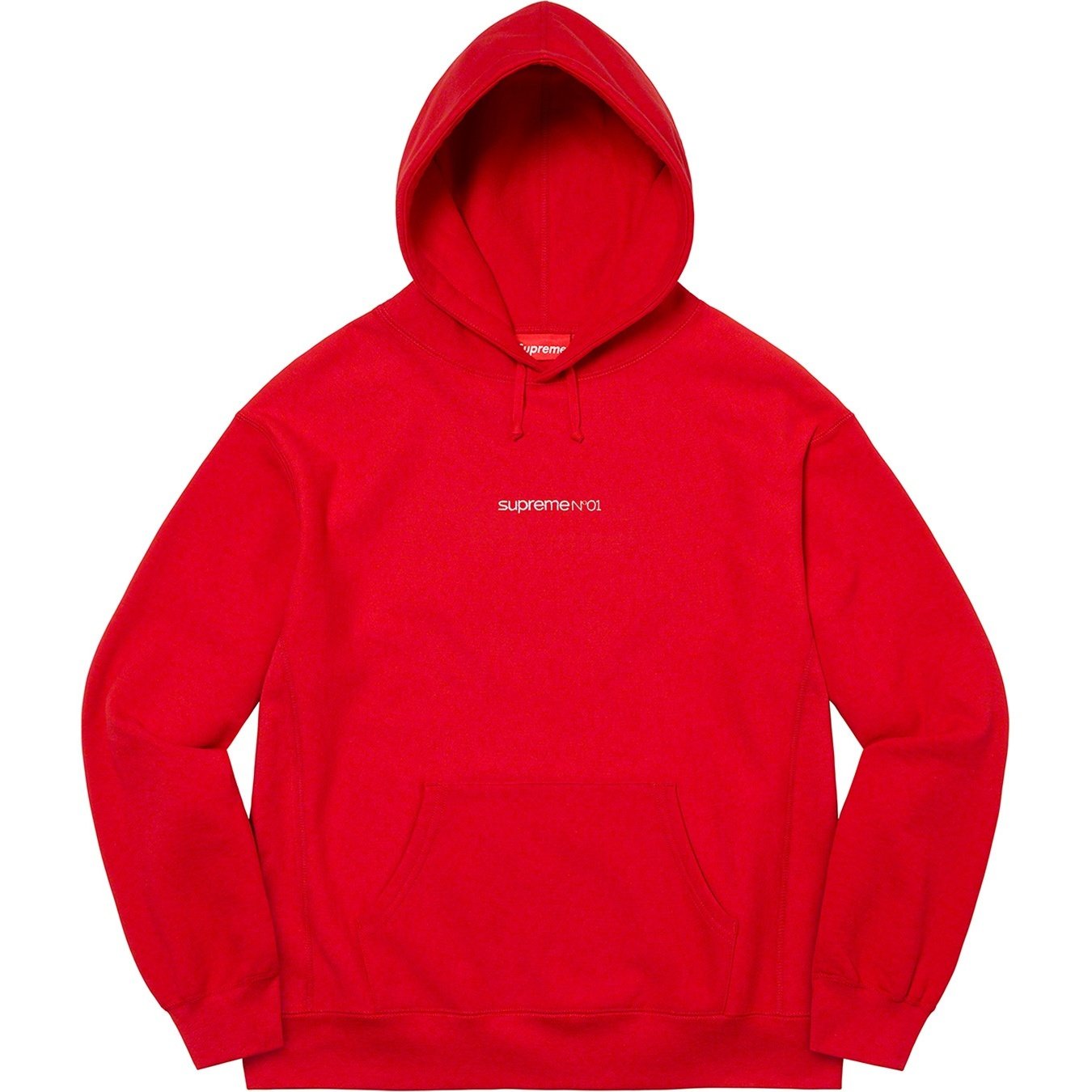 Supreme Number One Hooded Sweatshirt (FW21) - Red - $168