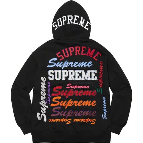 Supreme Multi Logo Hooded Sweatshirt - Black