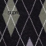 Supreme Argyle Zip Polo (FW21) - Black