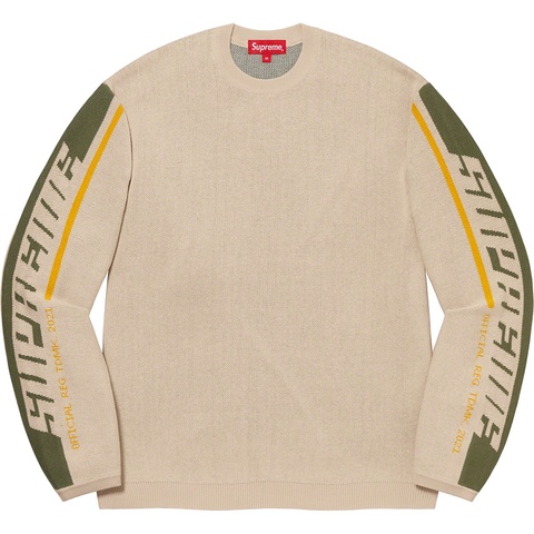 Supreme Sleeve Stripe Sweater - Tan