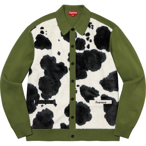 Supreme Cow Print Cardigan （Black） Cow Print Cardigan - fall/winter 2021 - Supreme
