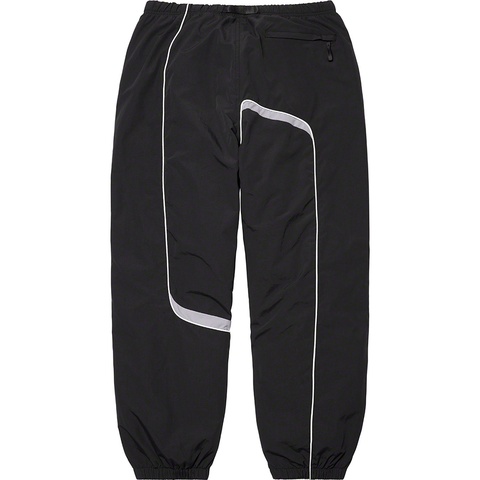 Supreme S Paneled Belted Track Pant - Black