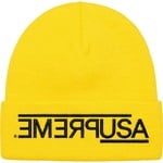 Supreme USA Beanie (FW21) - Yellow