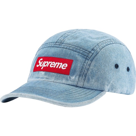 Supreme Washed Chino Twill Camp Cap - Denim