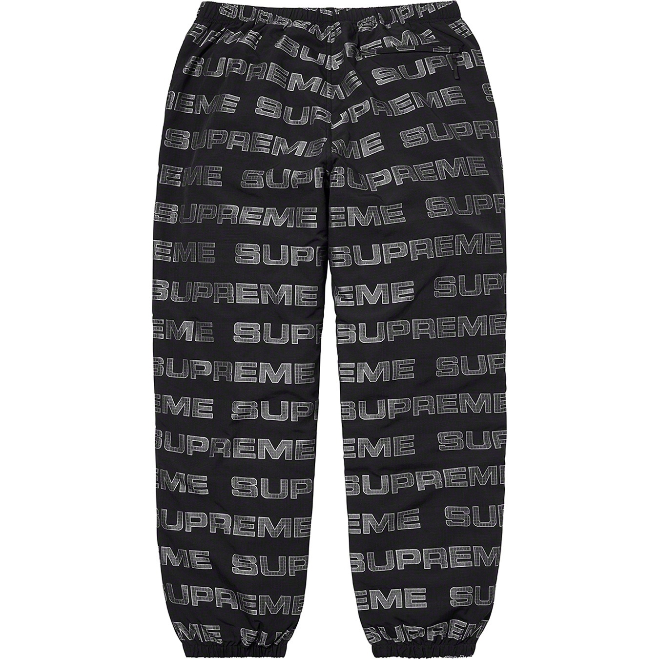 Supreme Logo Ripstop Track Pant (FW21) - Black - $138
