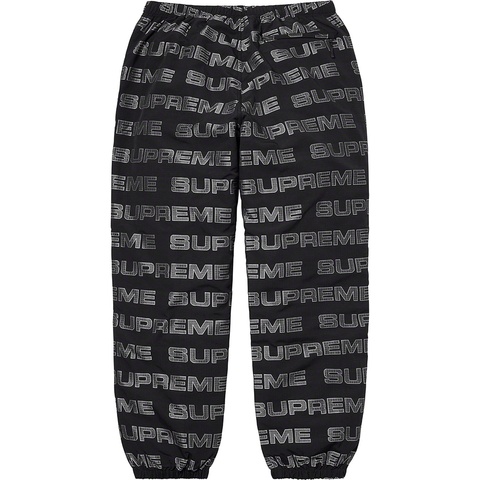 Supreme Logo Ripstop Track Pant - Black