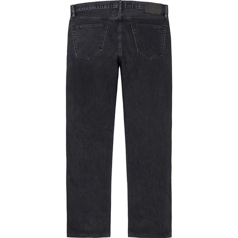 Supreme Stone Washed Black Slim Jean - Washed Black