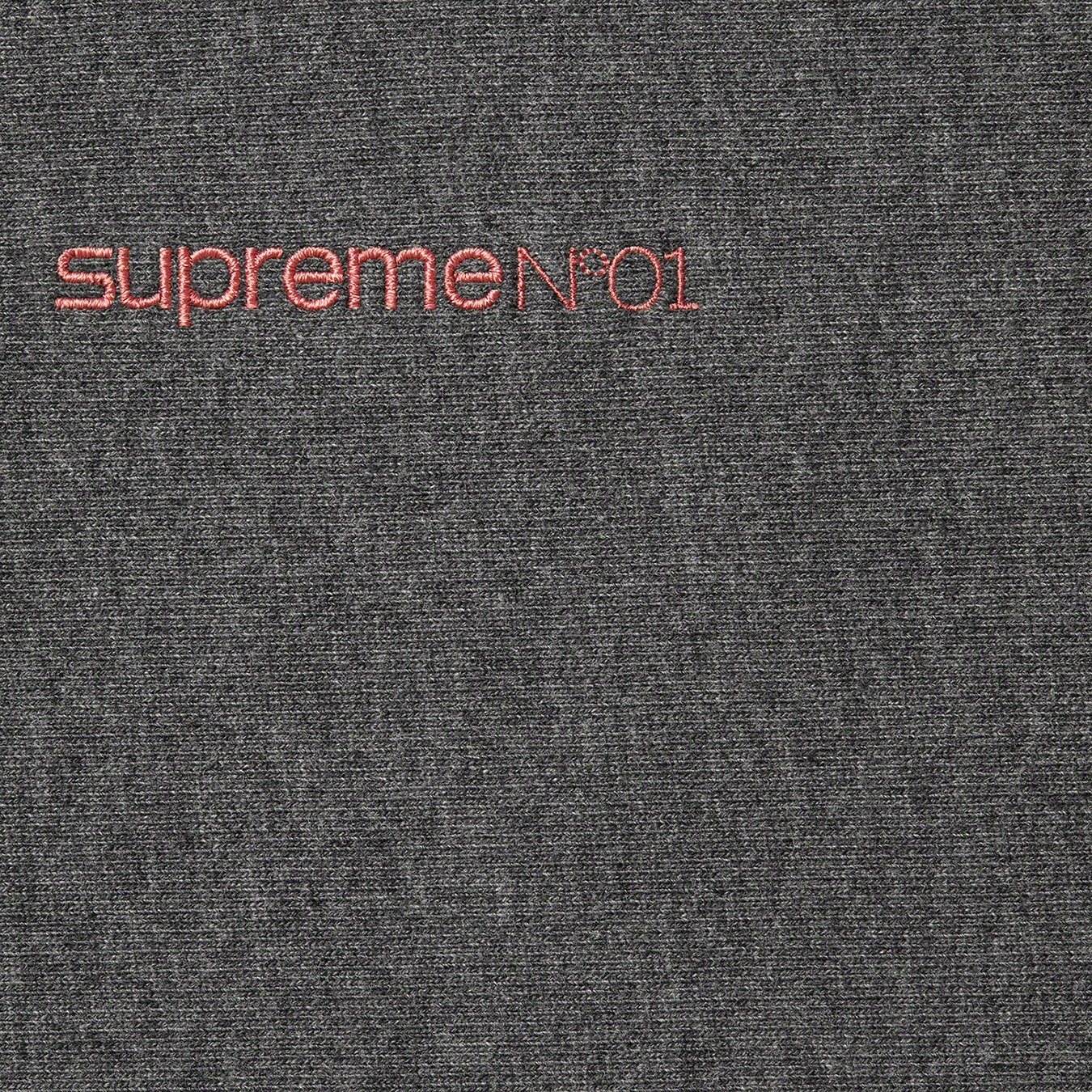 Supreme Number One Hooded Sweatshirt (FW21) - Charcoal - $168