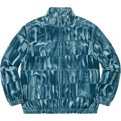 Supreme Velour Track Jacket - Slate