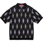 Supreme Argyle Zip Polo (FW21) - Black