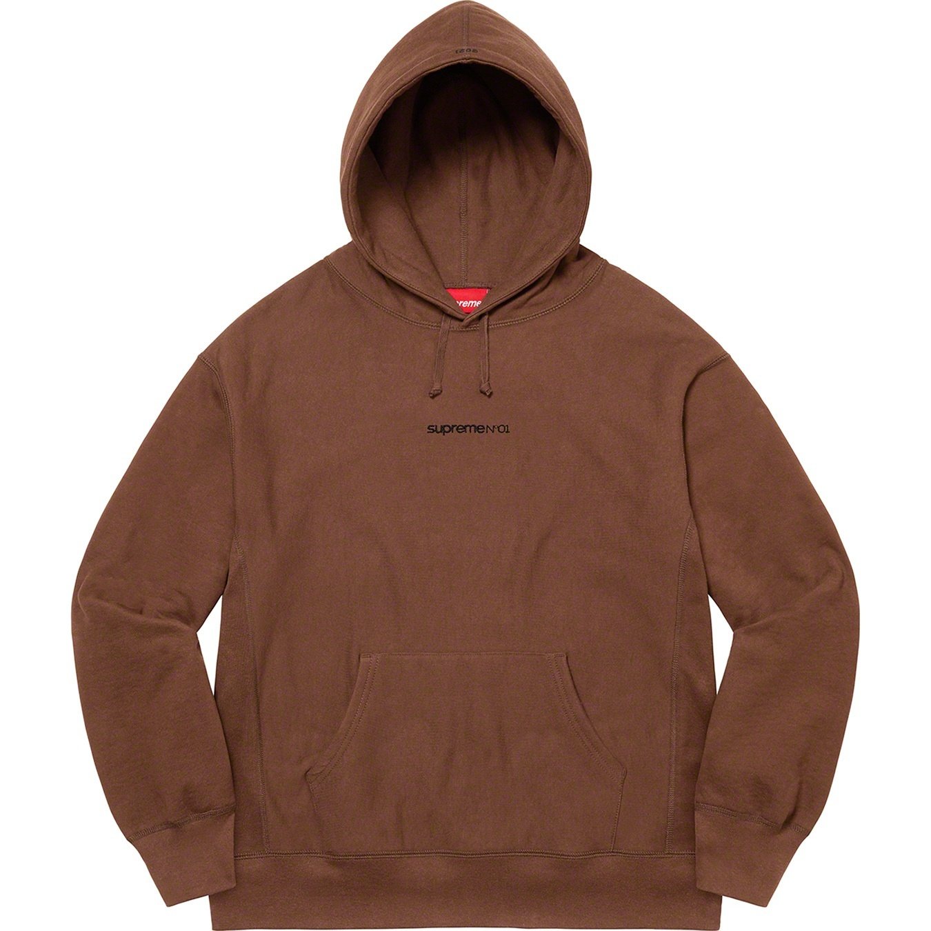 Supreme Number One Hooded Sweatshirt (FW21) - Dark Brown - $168