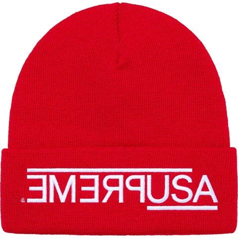 Supreme USA Beanie - Red