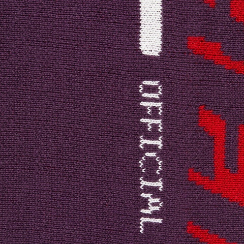 Supreme Sleeve Stripe Sweater - Plum
