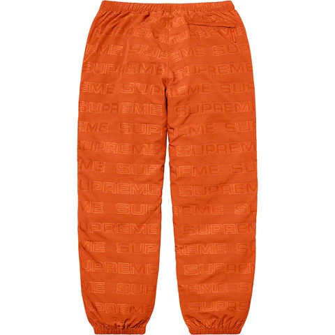 Supreme Logo Ripstop Track Pant - Orange