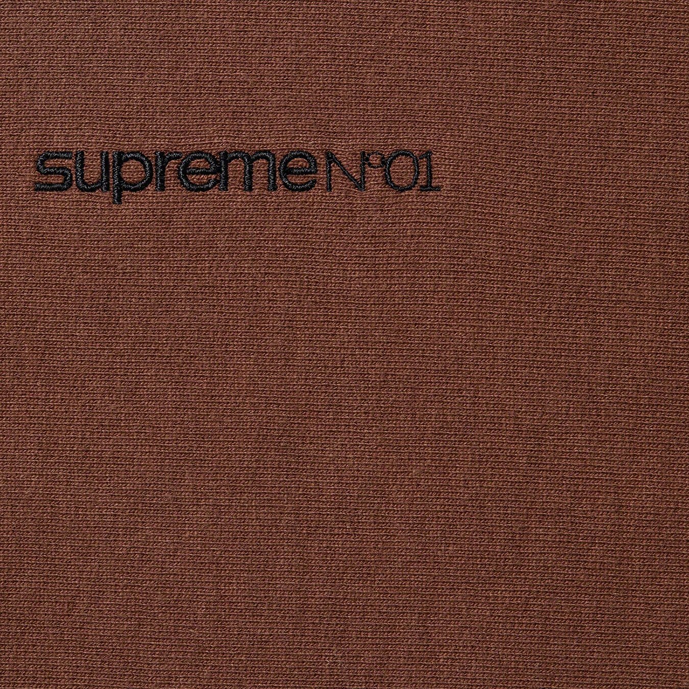 Supreme Number One Hooded Sweatshirt (FW21) - Dark Brown - $168