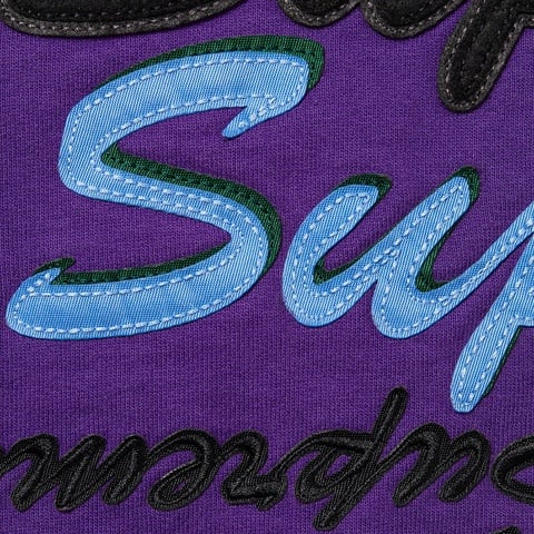 Supreme Multi Logo Hooded Sweatshirt - Purple