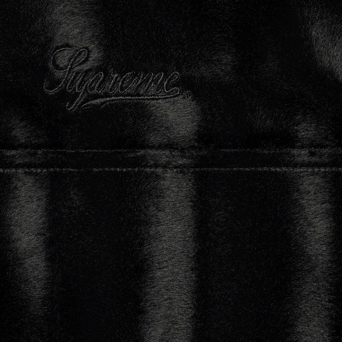 Supreme Velour Track Jacket (FW21) - Black - $138