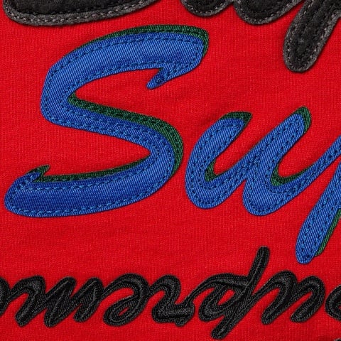 Supreme Multi Logo Hooded Sweatshirt - Red