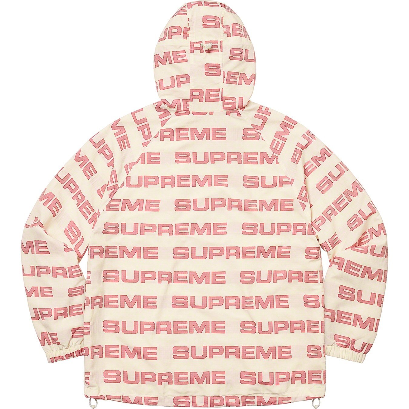 Supreme Logo Ripstop Hooded Track Jacket (FW21) - Natural - $178