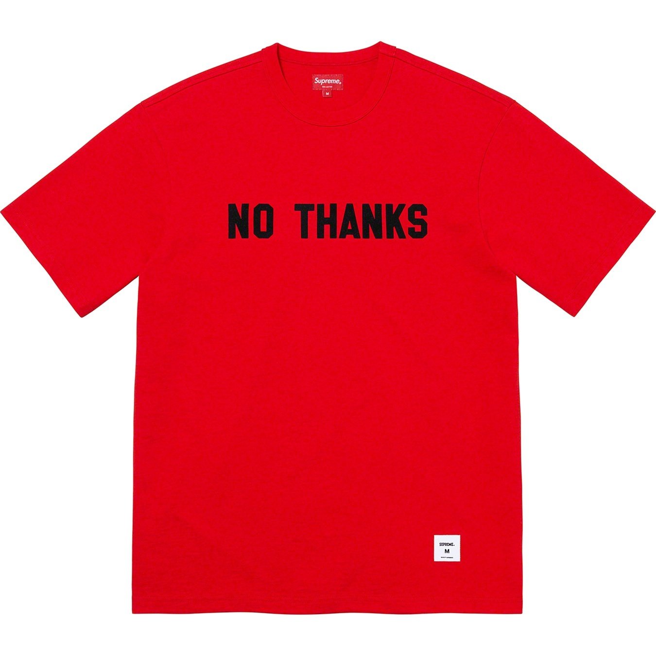Supreme No Thanks S S Top (FW21) - Red - $68
