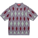 Supreme Argyle Zip Polo (FW21) - Grey
