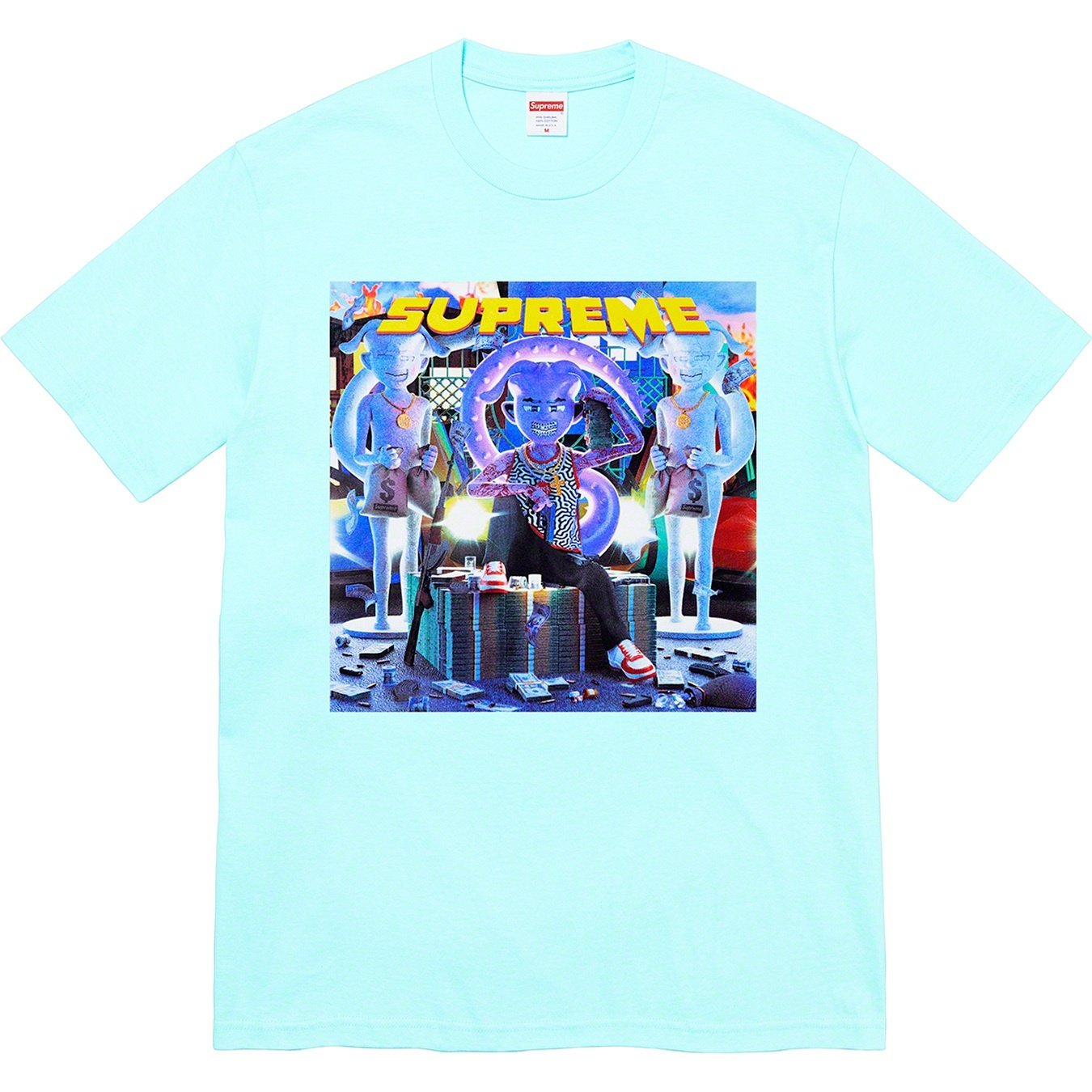 Supreme Richest Tee (FW21) - Turquoise - $38