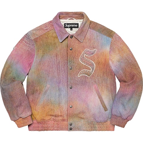 Pebbled Leather Varsity Jacket - fall/winter 2021 - Supreme
