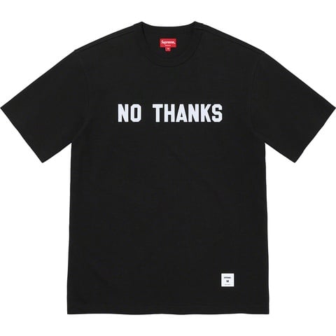 Supreme No Thanks S/S Top - Black