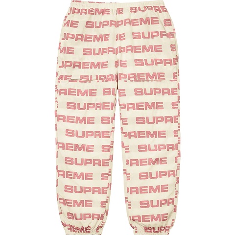 Supreme Logo Ripstop Track Pant - Natural
