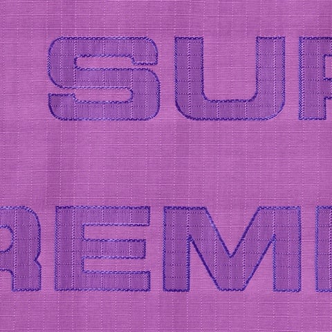 Supreme Logo Ripstop Hooded Track Jacket - Purple