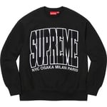 Supreme Cities Arc Crewneck (FW21) - Black