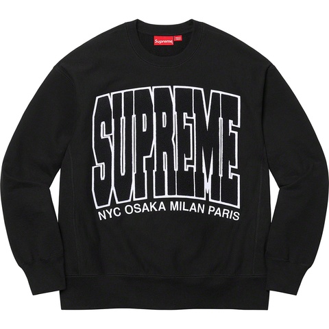 Supreme Cities Arc Crewneck - Black