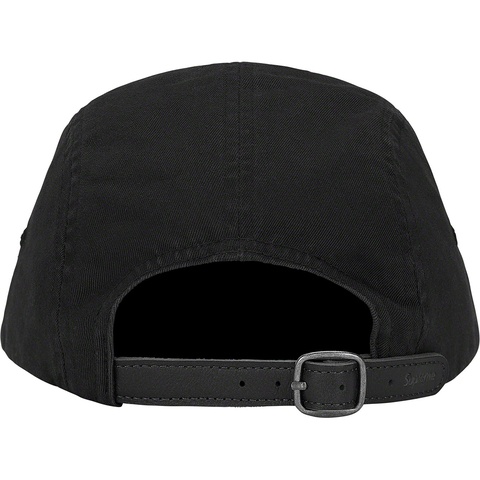 Supreme Washed Chino Twill Camp Cap - Black